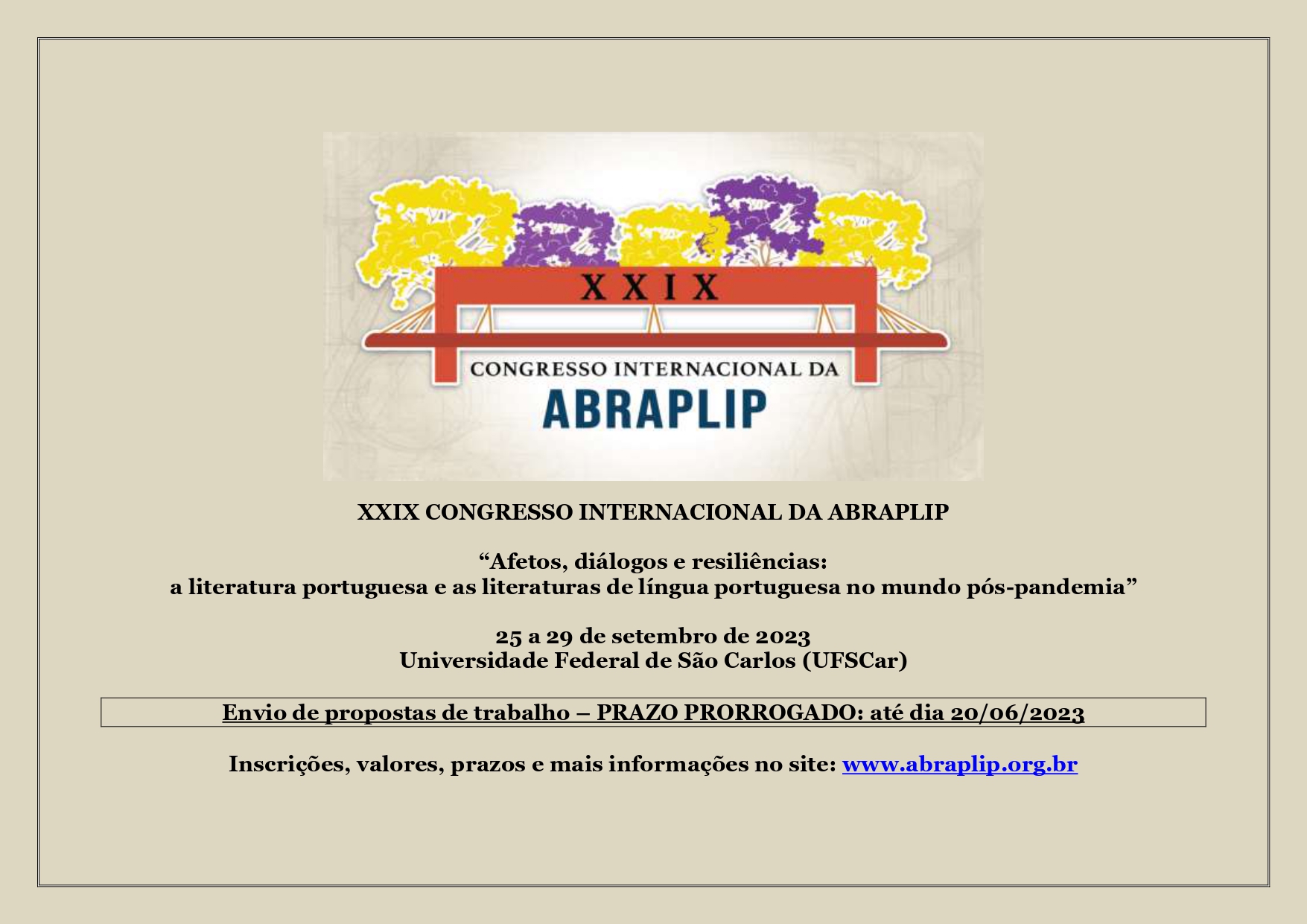 XXIX CONGRESSO INTERNACIONAL DA ABRAPLIP