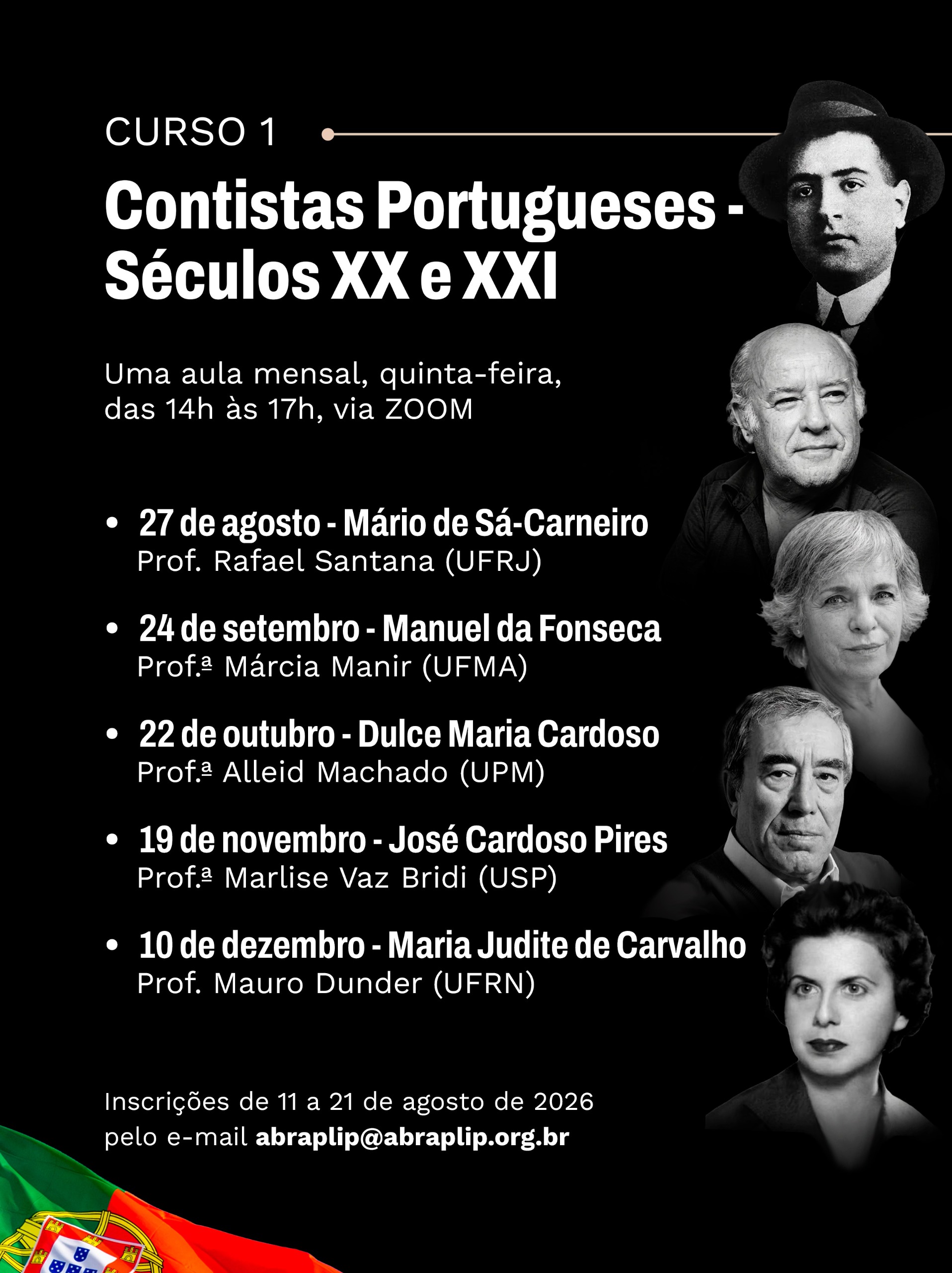 Curso Contistas Portugueses - Séculos XX e XXI