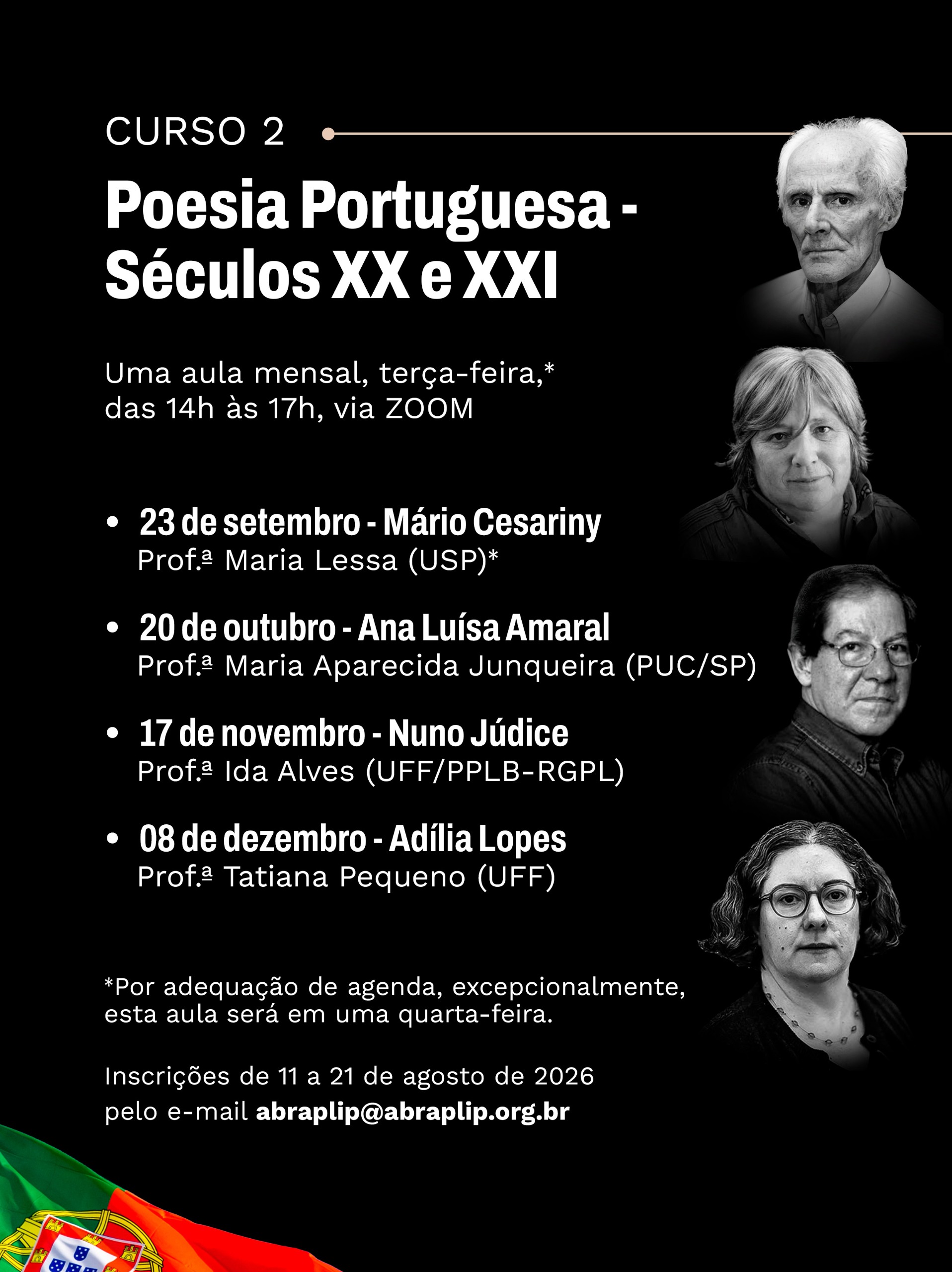 Curso Poesia Portuguesa - Séculos XX e XXI